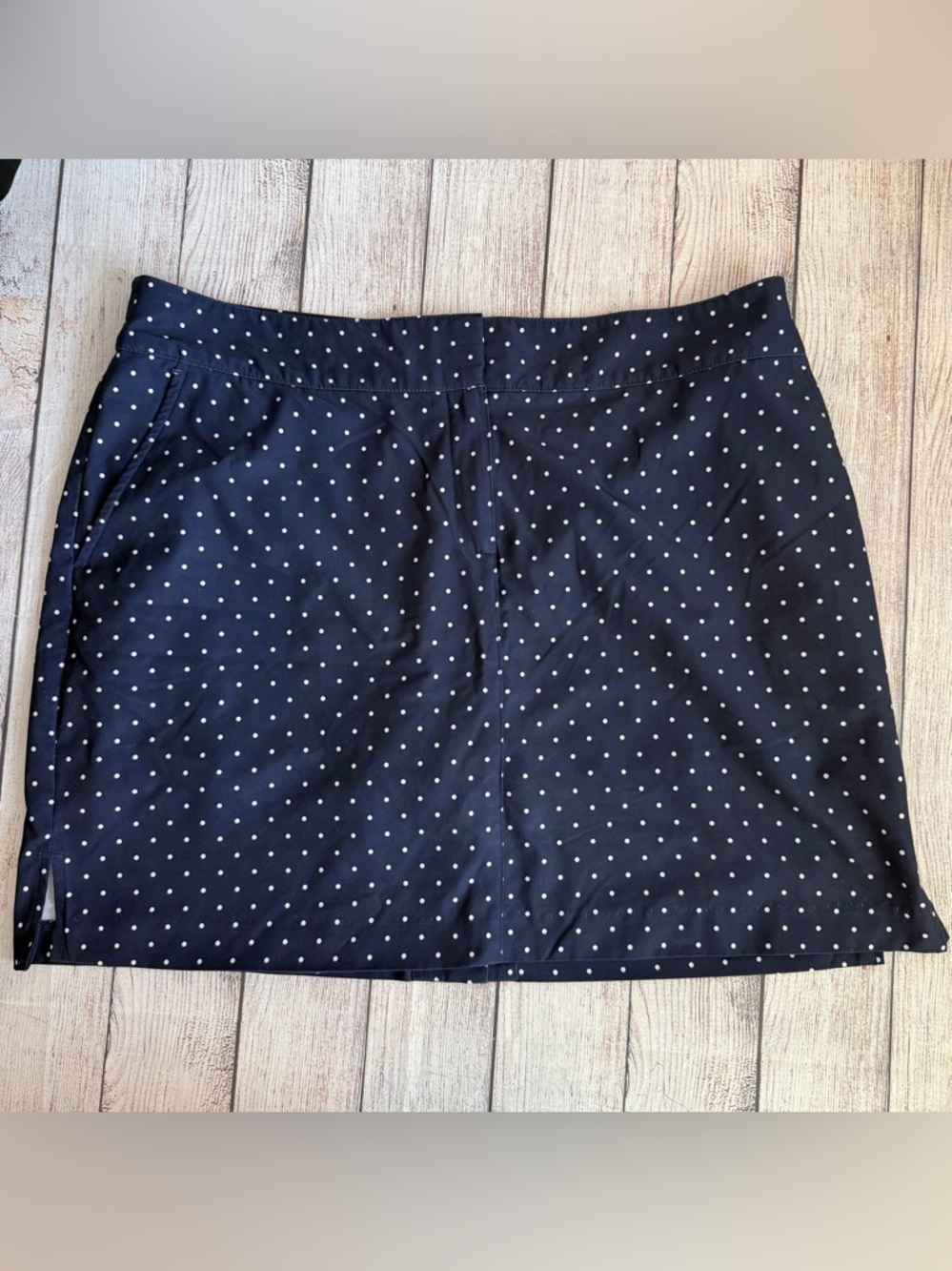 IZOD Golf Blue Polka Dot Skort 14